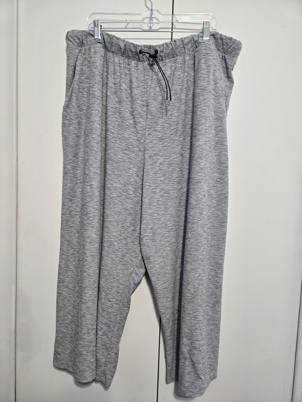 Old Navy Active Breathe ON 3X Plus Gray Wide Leg Lounge Pants Pockets